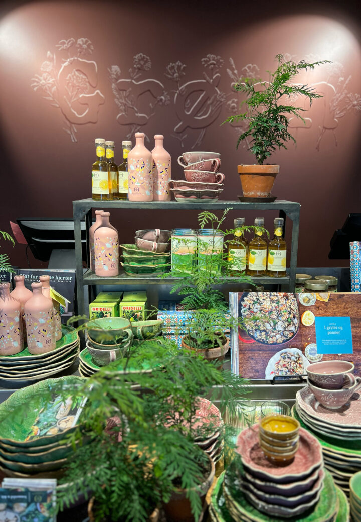 Grønn cafe butikk